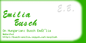 emilia busch business card